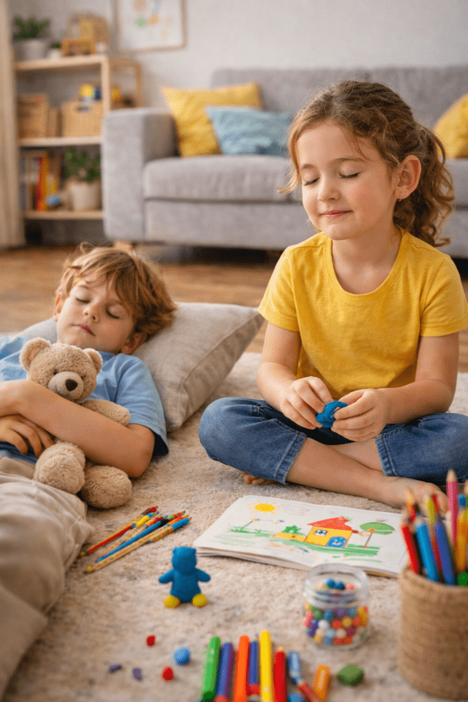 Activités calmes pour enfants : aider le corps et le cerveau à ralentir