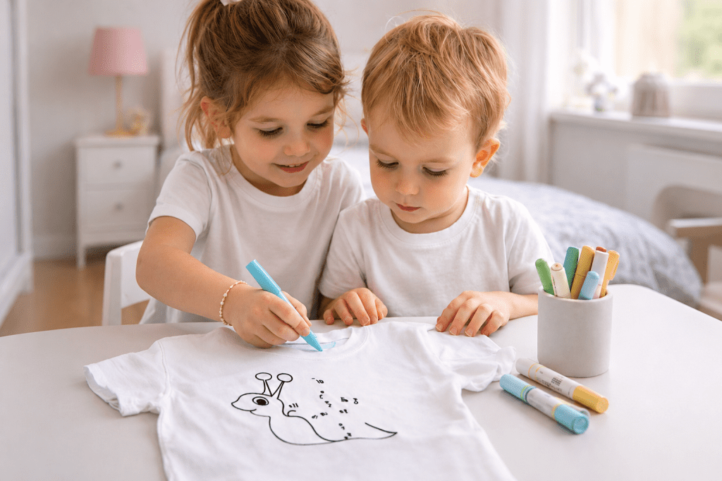Colorier un t-shirt : une activité créative qui change du papier
