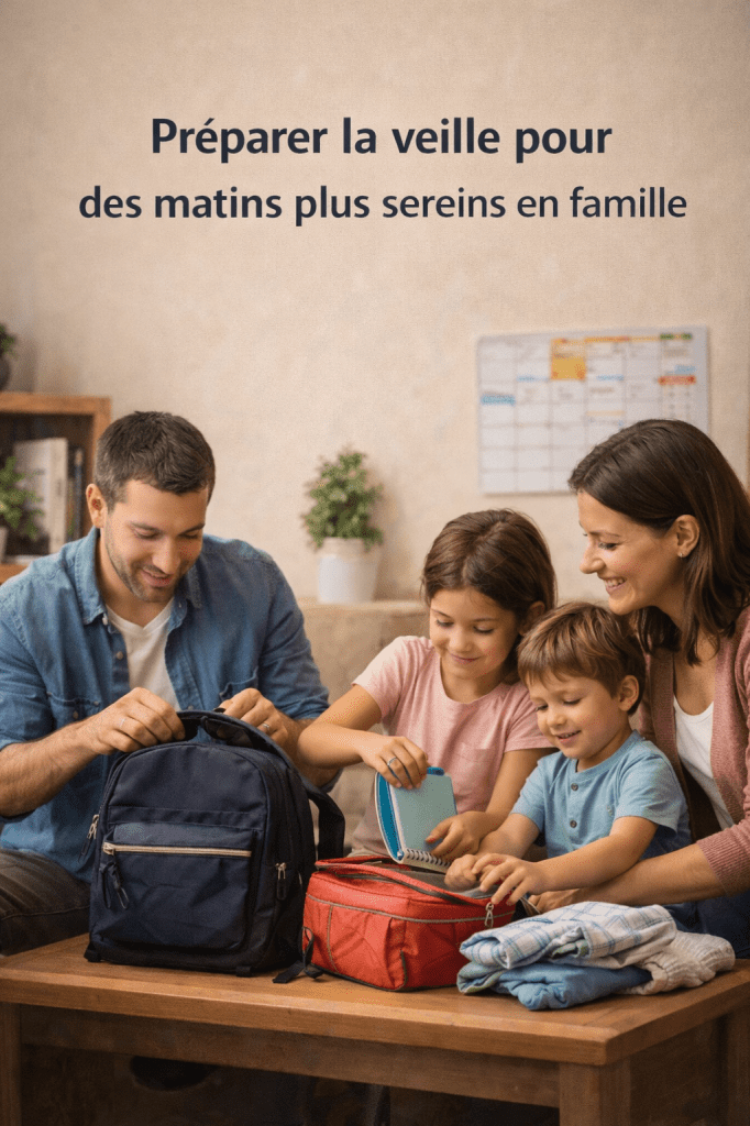 Préparer la veille pour des matins plus sereins en famille