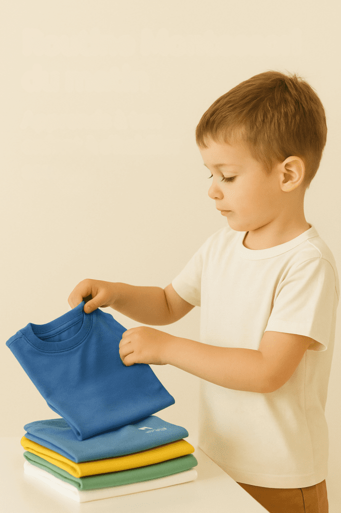 Routine Montessori du matin:  Apprends à ton enfant à s’habiller seul 