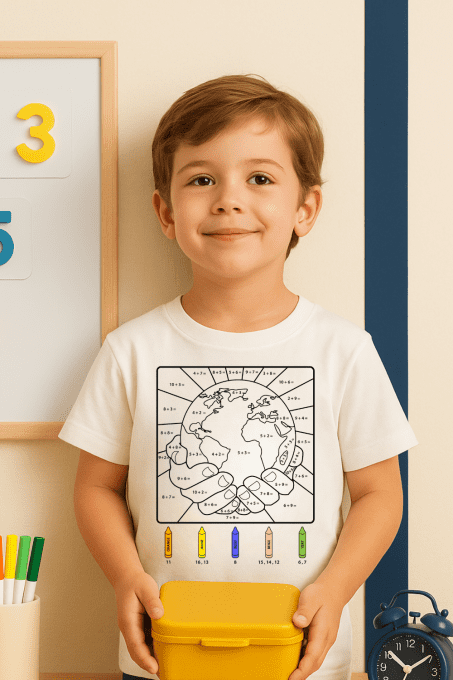 T-SHIRT TERRE | APPRENDRE À COMPTER (4-8 ans) 