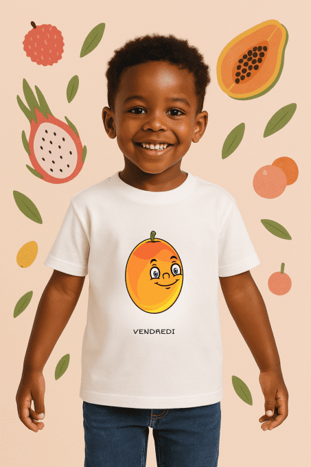 La semaine des fruits - Lot de 7 t-shirts