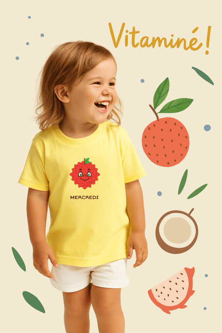 La semaine des fruits - Lot de 7 t-shirts