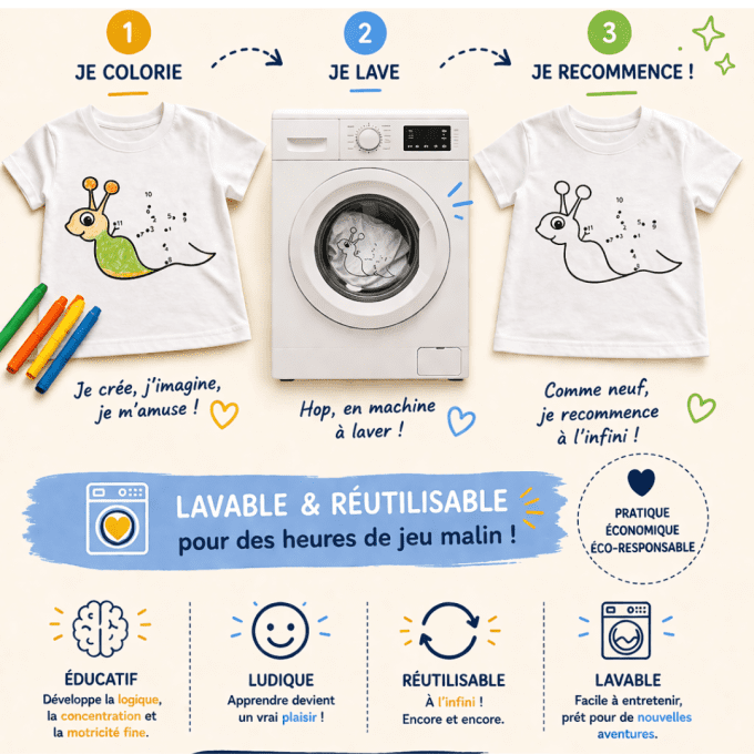 T-shirt à colorier